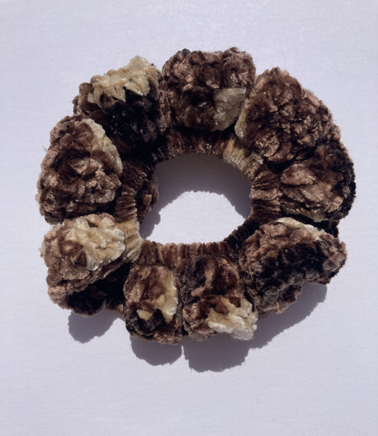 Coffee Velvet Scrunchie