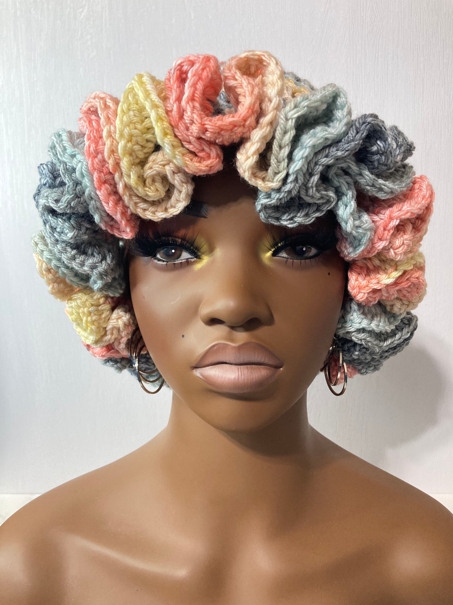 Lite Ruffle Brim Crochet Hat - City