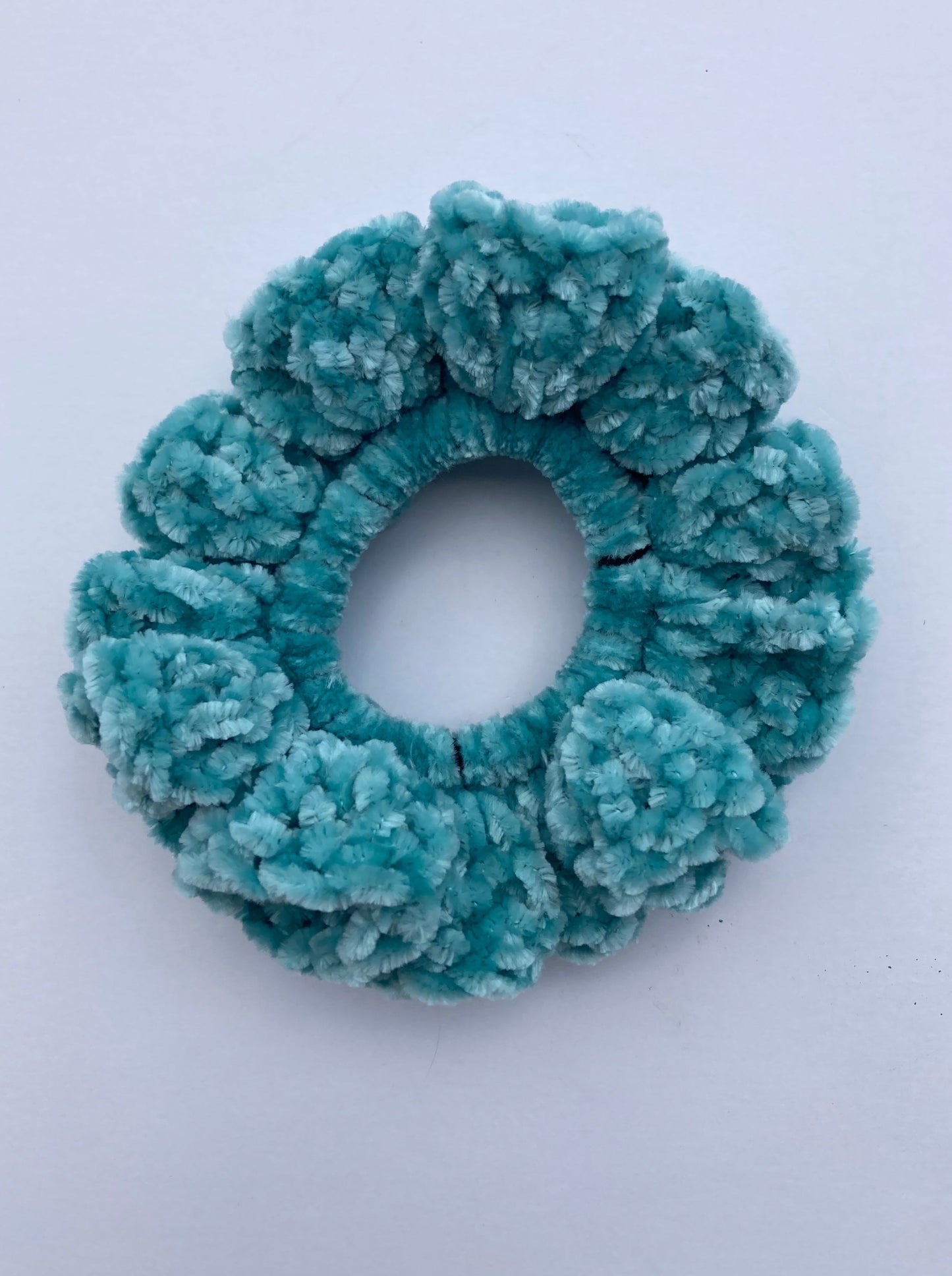 Misty Green Velvet Scrunchie