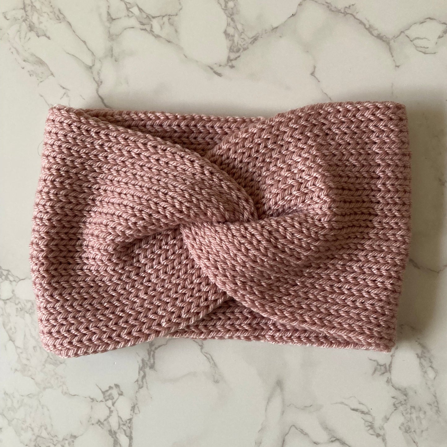 Knit Ear Warmer/Headband - Pink - Handmade