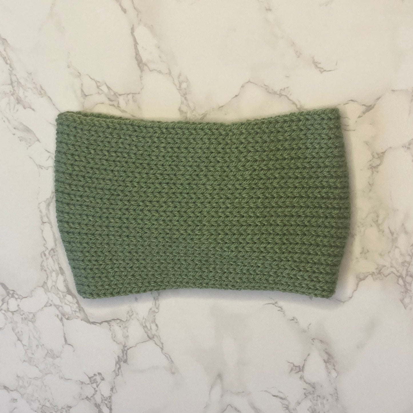 Knit Ear Warmer/Headband - Green - Handmade