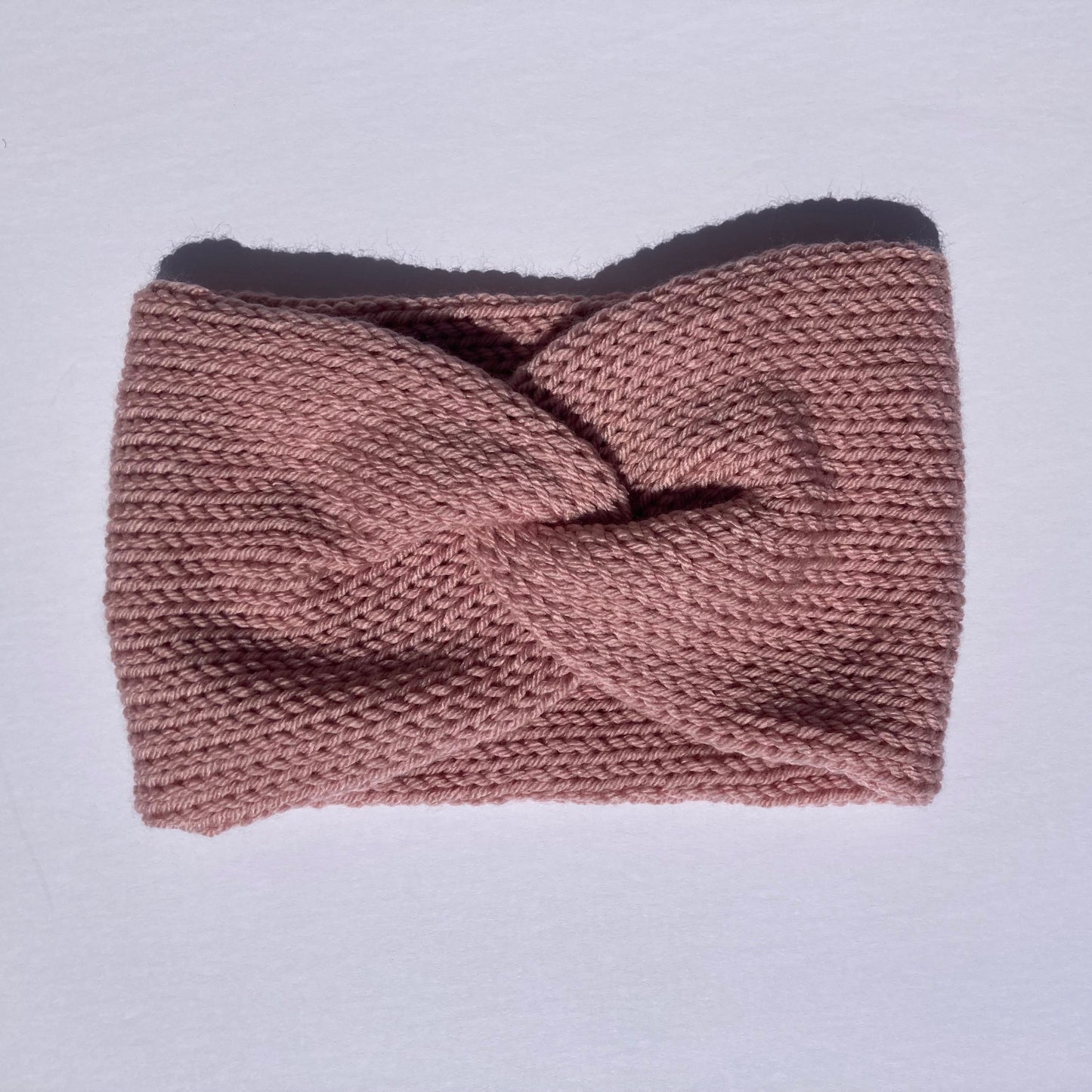 Knit Ear Warmer/Headband - Pink - Handmade