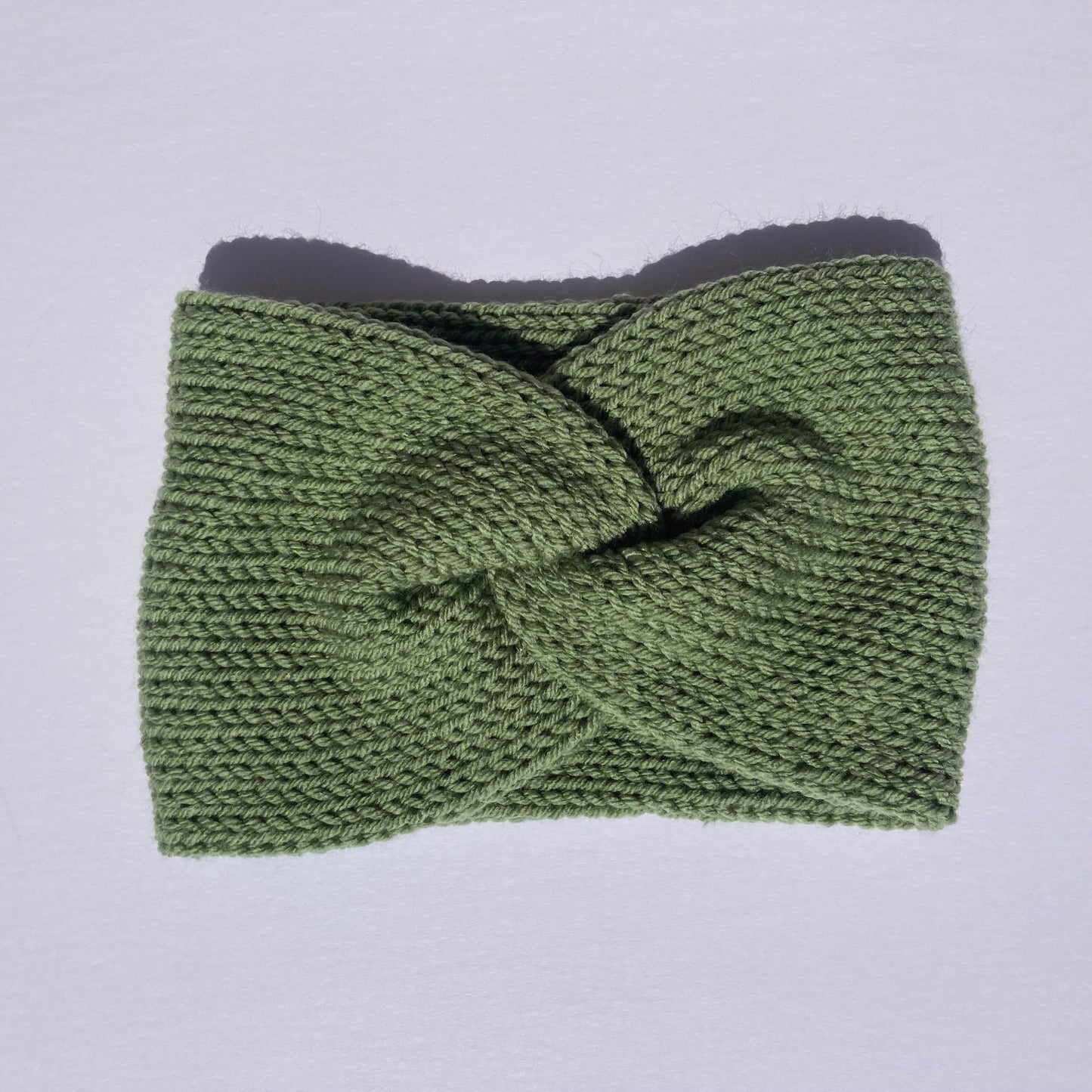 Knit Ear Warmer/Headband - Green - Handmade