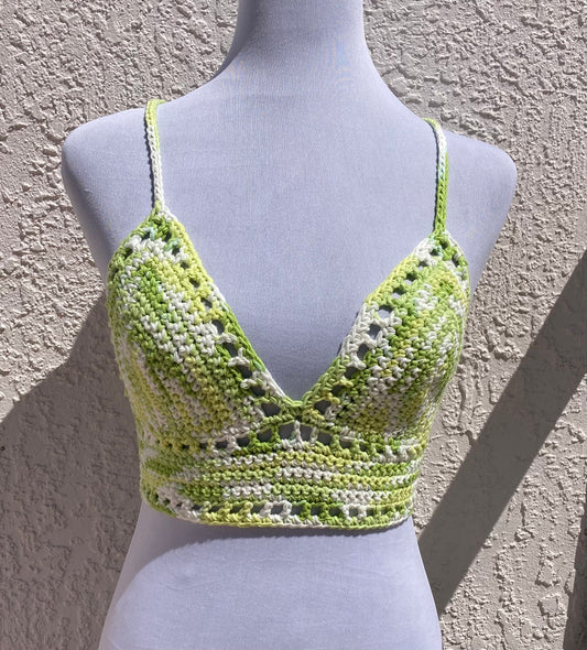 Limeade Crochet Lilly Top - Small