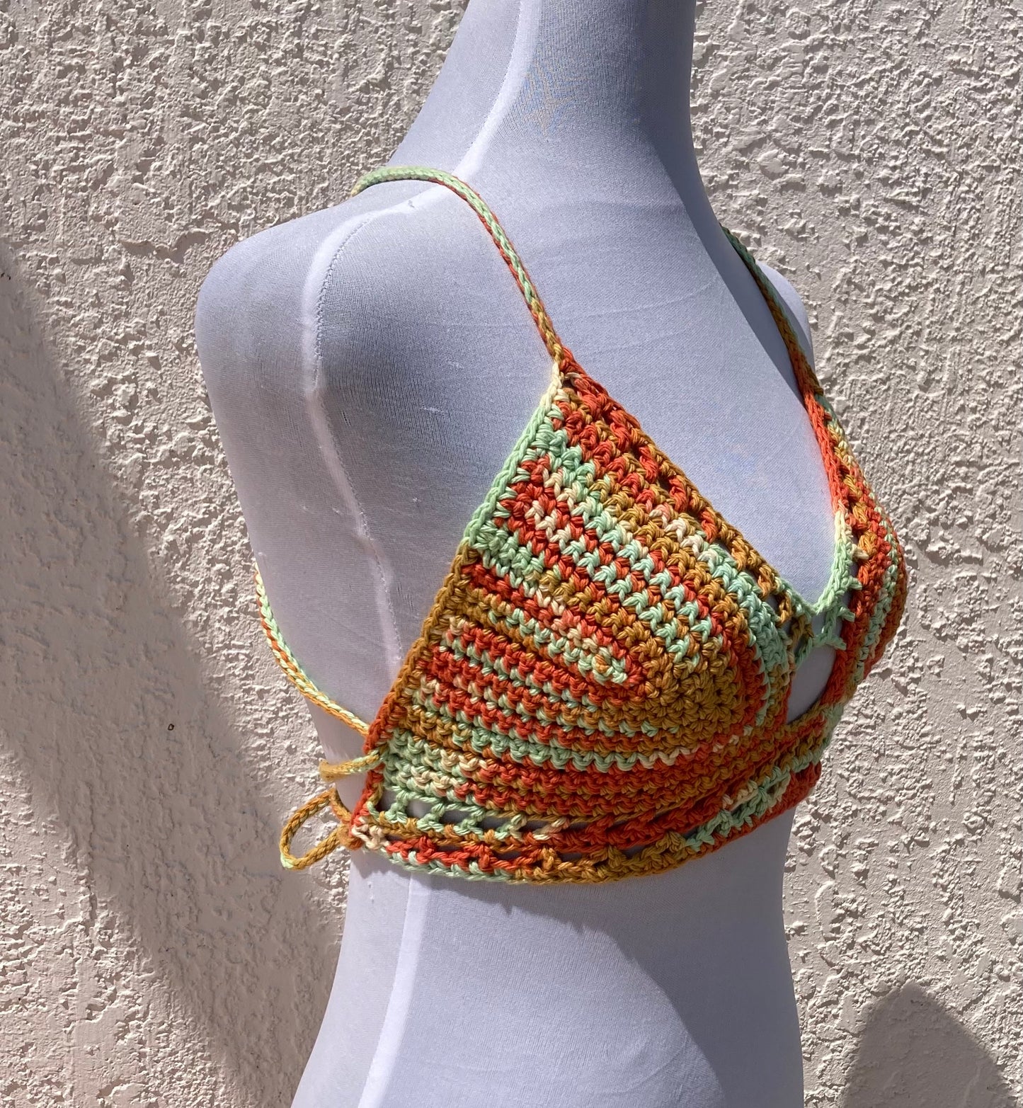 Sunrise Ombre Crochet Journey Crop Top / Bralette