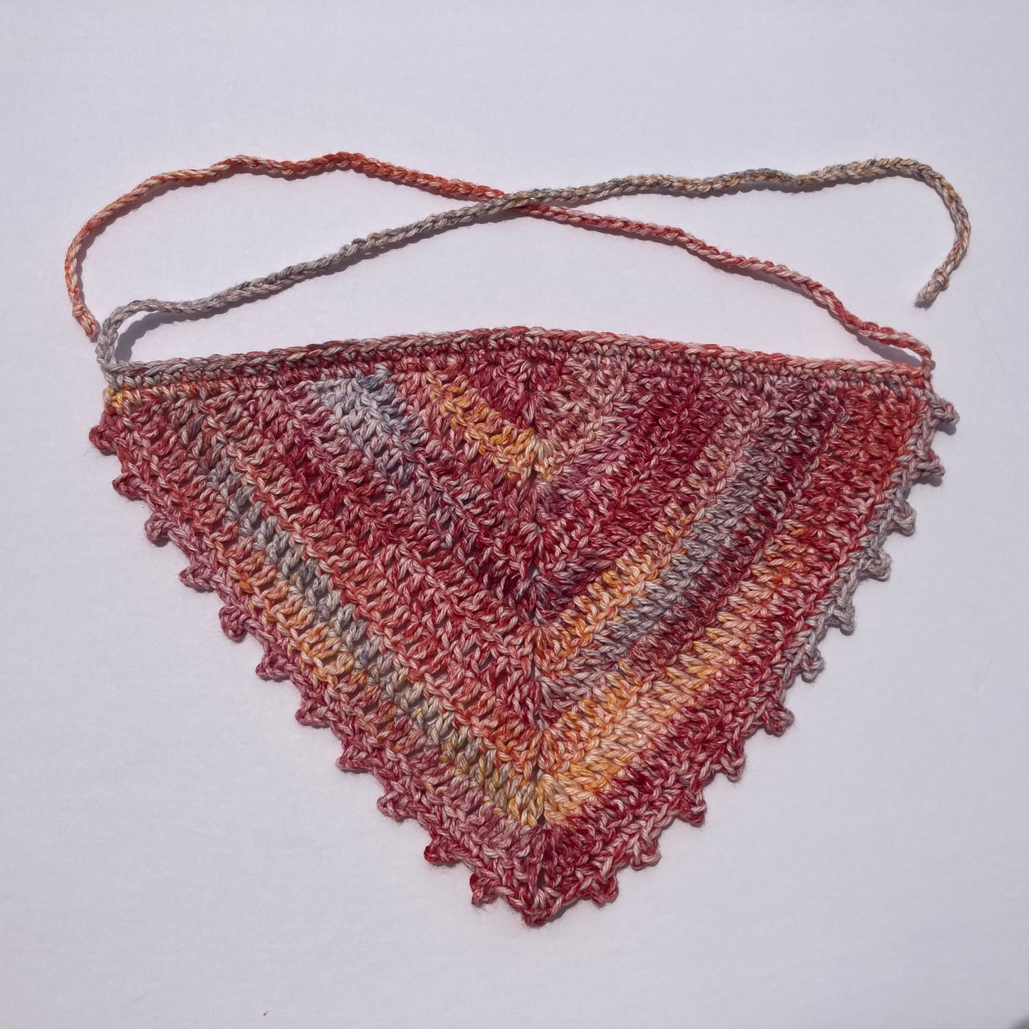 Crochet Cotton Bandana - Autumn