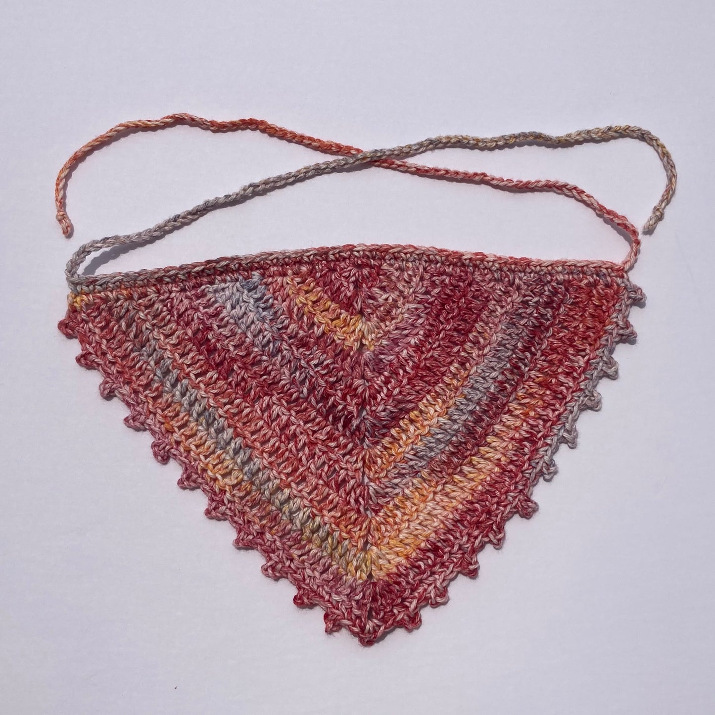 Crochet Cotton Bandana - Autumn