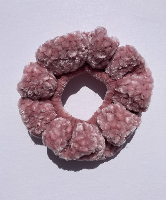 Light Pink Velvet Scrunchie